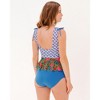 Lime Ricki Women's Block Floral Peplum - 2 of 4