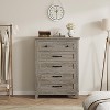 5 Drawer Dresser, 41.3" Tall Ultra-Deep Drawer Dresser, Wooden Closet Storage Chest for Living Room, Bedroom, Entryway - 2 of 4