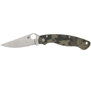 Spyderco Military 2 Camo Folding Pocket Knife with 4" CPM S30V Steel Blade | Get Greater Strength with the Compression Lock and G-10 Handle - 1 of 3