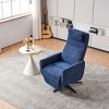 360 Swivel Recliner Chair with Adjustable Backrest and Footrest Comfy Accent Chairs Swivel Chairs for Living Room and Reading Corner-Maison Boucle - 2 of 4