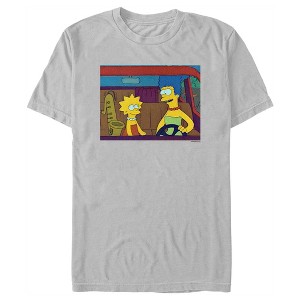 Men's The Simpsons Marge and Lisa Car Scene T-Shirt - 1 of 4