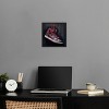 Notoriart Black and Red Hanging Sneaker Wall Art Framed - 2 of 4