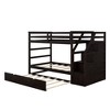 YOOCOZZ Twin-Over-Twin Bunk Bed with Twin Size Trundle and 3 Storage Stairs - 3 of 4