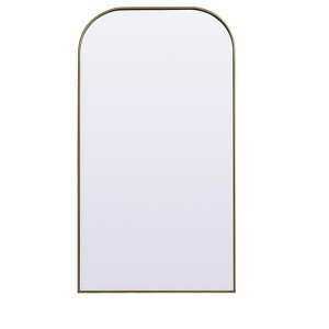 Elegant Lighting Metal Frame Arch Full Length Mirror 35x66 - 1 of 4