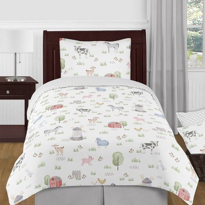 4pc Twin Sweet Jojo Designs On the Farm Bedding Set - Sweet Jojo Designs