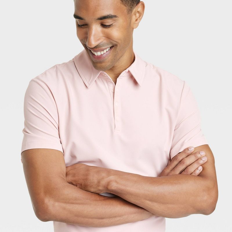Men&#39;s Stretch Woven Polo Shirt - All In Motion&#8482;, 4 of 5