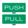 Unique Bargains Acrylic Self-Adhesive Decor Gate Sticker Push Pull Door Sign 2 Pcs - 3 of 4