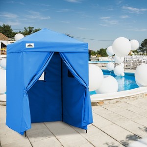 EAGLE PEAK Flex Ultra Compact 5x5 Pop-up Changing Room Canopy, Portable Privacy Cabana for Pool, Fashion Photoshoots, or Camping - 1 of 4