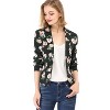 Allegra K Women's Notched Lapel Open Front Business Casual Blazer - 2 of 4