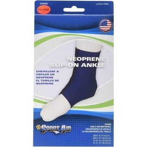 Sport Aid Neoprene Slip-On Ankle Support XL Blue - 1 of 3