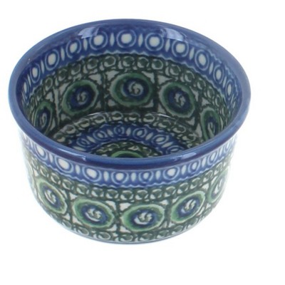 Blue Rose Polish Pottery Indigo Small Deep Ramekin