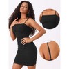 Allegra K Women's Mesh Sheer Sleeveless Mini Party Dress Bodycon Ruched Club Dress - 2 of 4
