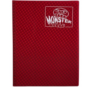 Monster Binder - 9 Pocket Trading Card Album - Holofoil Red (Anti-Theft Pockets Hold 360+ Cards) - 1 of 4