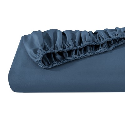 Twin XL Deep Pocket Organic Cotton Fitted Sheet in Bering Sea