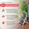 Hailo 2-Tread Household Step Stool with 11.8" Wide Steel Step, Sturdy Aluminum Rails, and 330 lbs Capacity for Wide Range of Household Tasks, Silver - 2 of 4