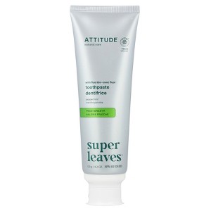 ATTITUDE Fresh Breath Toothpaste, Peppermint, 4.2 oz (120 g) - 1 of 2