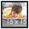 PosterPalooza | Square Minimalist Grey Picture Frame - UV Acrylic, Foam Board Backing, Hanging Hardware - 2 of 4