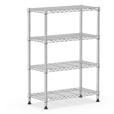 AndMakers 4 Tiers Steel Adjustable Household Shelving Unit (17.7 in. W x 38.5 in. H x 11.8 in. D)