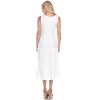 Maternity Scoop Neck Tiered Midi Dress - White Mark - 3 of 3