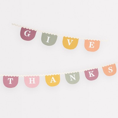 Meri Meri Thanksgiving Fabric Garland (11' with excess cord - Pack of 1)