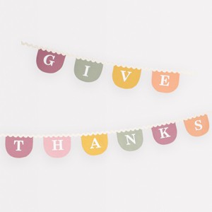 Meri Meri Thanksgiving Fabric Garland (11' with excess cord - Pack of 1) - 1 of 4