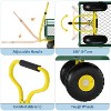 Steel Garden Cart with 10" Wheels, Wagon Cart, Removable Sides, 180° Handle for Lawn, Farm, Outdoor - 3 of 4
