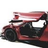 KiNSMART 2016 Pagani Huayra BC Red 5" 1:38 Scale Die Cast Metal Model Toy Car w/Pullback Action - 4 of 4