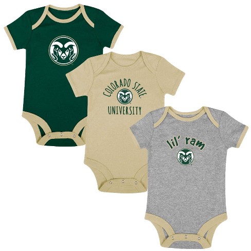 Ncaa Colorado State Rams Baby Boys' 3pk Bodysuit Set : Target