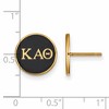 Black Bow Jewelry 14k Yellow Gold Plated Sterling Silver Kappa Alpha Theta Greek Life Stud Earrings - 2 of 3