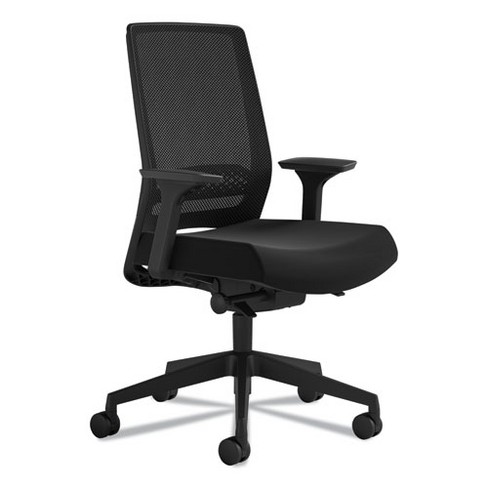 Safco Medina Deluxe Task Chair, Supports Up to 275 lb, 18" to 22" Seat Height, Black - image 1 of 1