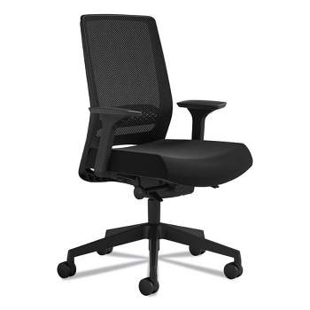Safco Medina Deluxe Task Chair, Supports Up to 275 lb, 18" to 22" Seat Height, Black
