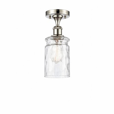 Candor - 1 Light Semi-Flush Mount In Industrial Style-13 Inches Tall and 4.75 Inches Wide