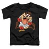 Looney Tunes Valentine's Day Taz Tied Up With Love Kids T Shirt For Toddler Boys And Girls, Black - 2 of 4