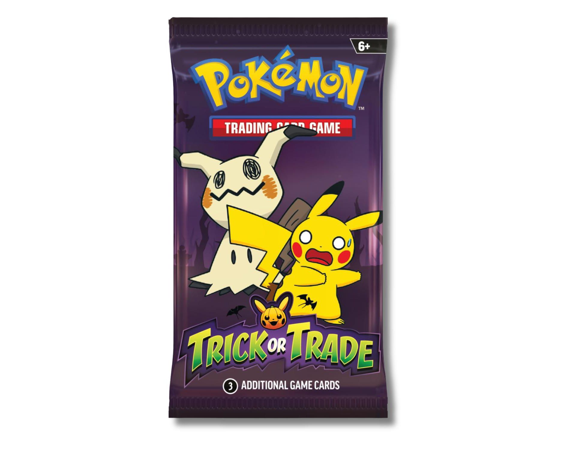 Pokemon TCG 2023 Trick or Trade Mimikyu & Pikachu | Mini Booster Pack