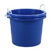 United Solutions 19 Gallon Large Plastic Utility Tub w/ Rope Handle, Blue 2 Pack - 2 of 4