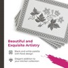 Pimpernel Heritage Placemats - Set of 4, Leafy Grey & White Design, Cork Backing for Durability, Easy to Clean, Heat Resistant for Dining Tables - 3 of 4