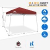 EAGLE PEAK Slant Leg Pop-up Canopy Tent Easy One Person Setup Instant Outdoor Beach Canopy Folding Portable Sports Shelter - 3 of 4