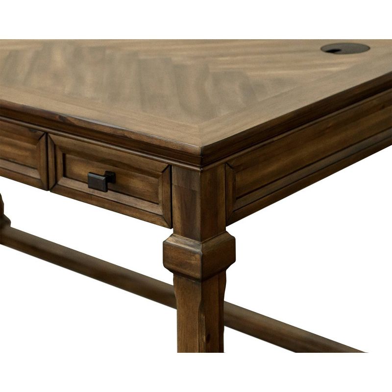 Porter Traditional Wood Writing Desk Brown - Martin Furniture, 6 of 13