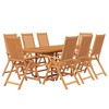 vidaXL Patio Dining Set Outdoor Dining Set Chair with Cushions for Garden - 3 of 4