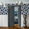 Hide and Seek Aqueous Navy Blue Striped Paste the Wall Wallpaper - 2 of 4