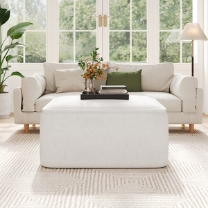 Christopher Knight Home Yzabella Modern Indoor Versatile Upholstered Square Ottoman - 1 of 4