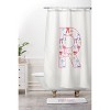 Deny Designs April Lane Art Fancy Bow Monogram Shower Curtain - 3 of 3