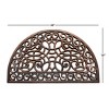 RugSmith Bronze Moulded Trellis Half-round Rubber Doormat Doormat - 3 of 4