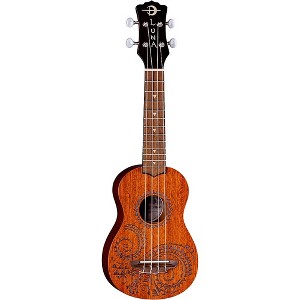 Luna Tattoo Mahogany Soprano Ukulele Mahogany - 1 of 1