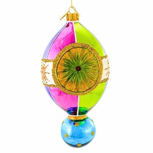 Huras Family 7.75 In Queen's Delight Merry & Bright Lemon Drop Reflector Tree Ornaments - 1 of 4