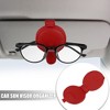 Unique Bargains PU leather Adsorption Car Visor Sunglasses Holder 1 Pc - 2 of 4
