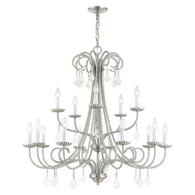Livex Lighting Daphne 15 - Light Chandelier in  Brushed Nickel