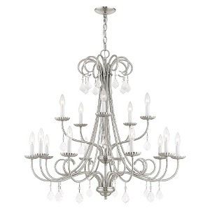 Livex Lighting Daphne 15 - Light Chandelier in  Brushed Nickel - 1 of 2
