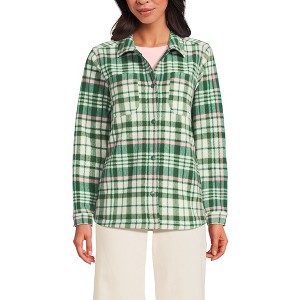 Lands' End Women's Anyweather Fleece Shirt Jacket - 1 of 4