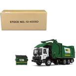 Mack TerraPro Refuse Garbage Truck w/Front End Loader and CNG Tailgate White and Green w/Bin 1/34 Diecast Model by First Gear
